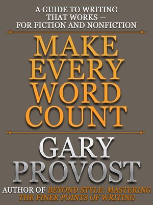 cover image of Make Every Word Count